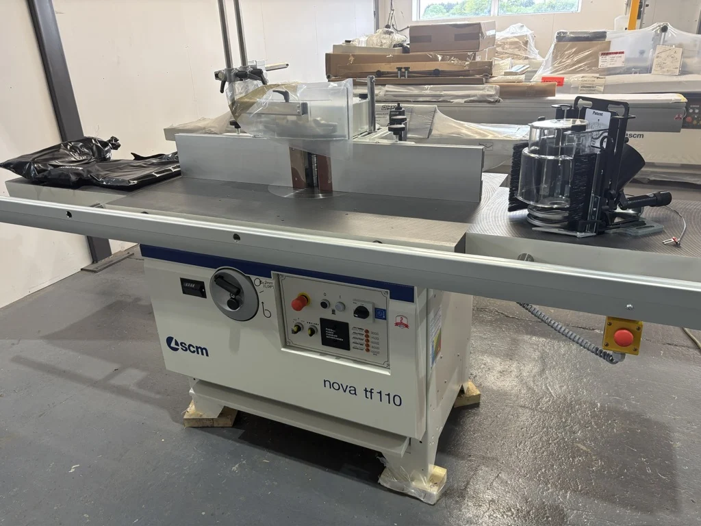 2026 SCM Nova tf110 Spindle Moulder, MK4, LL Extensions, Mechanical Adjusted Fence