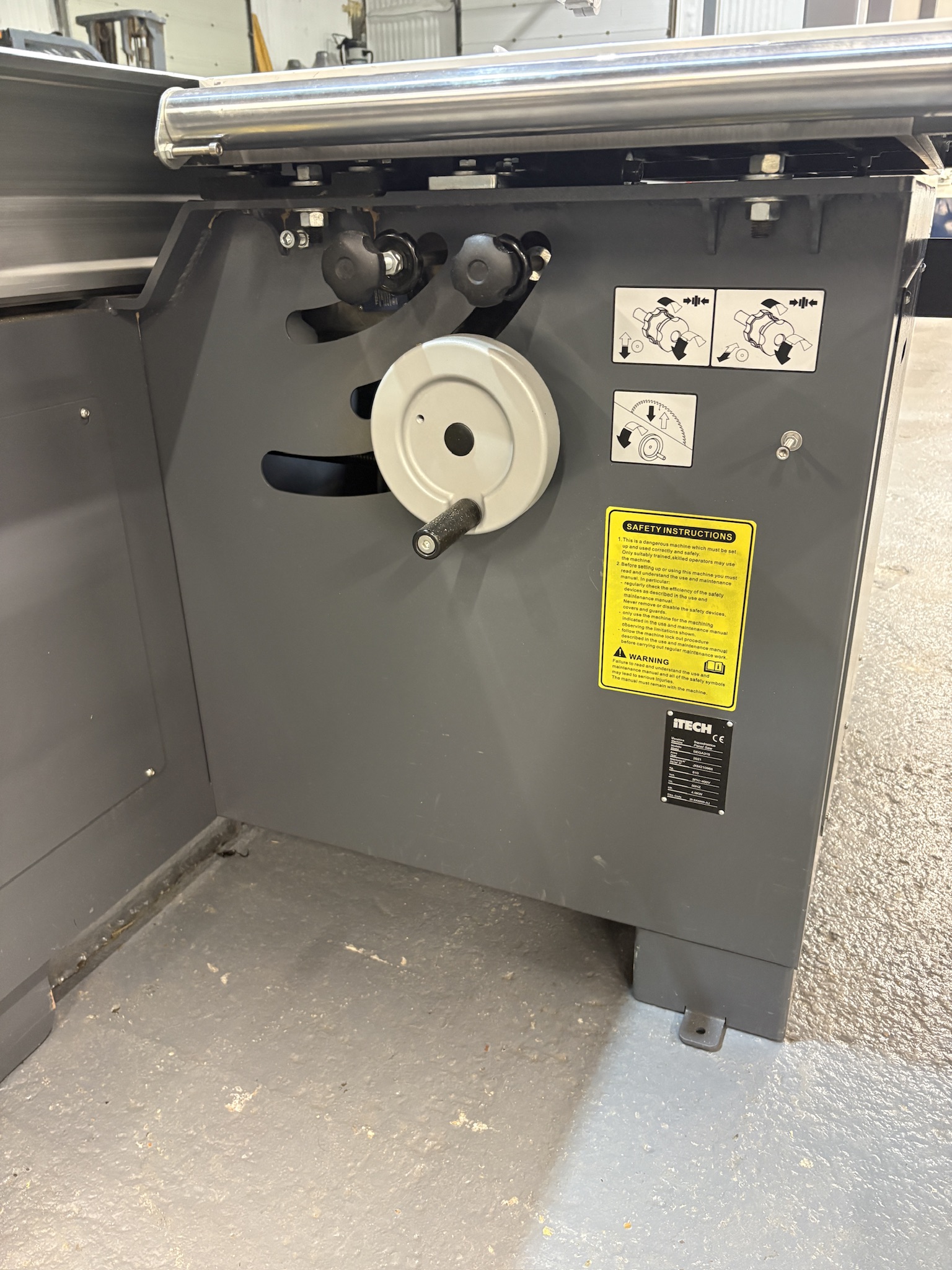 2021 Itech Sega 315 Panel Saw, With Scorer, 3 Phase, 4kw - Image 4